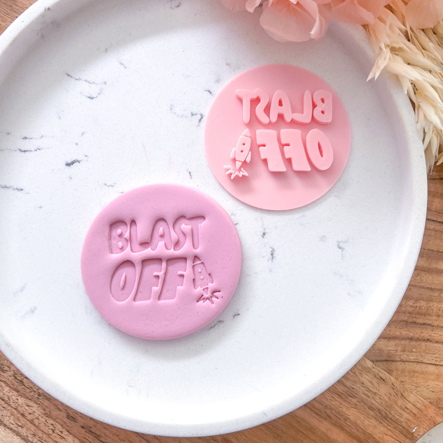 "Blast Off" Fondant Stamp