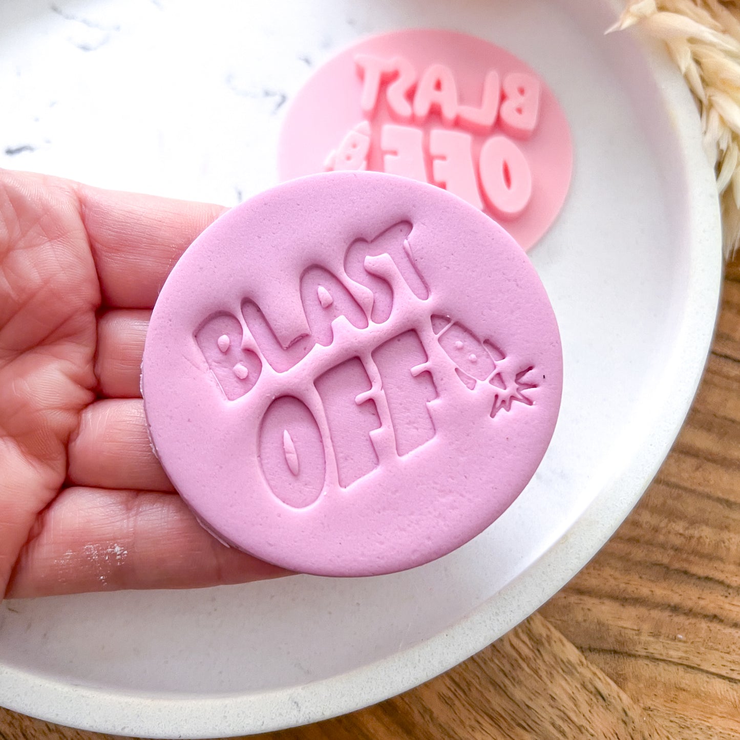 "Blast Off" Fondant Stamp