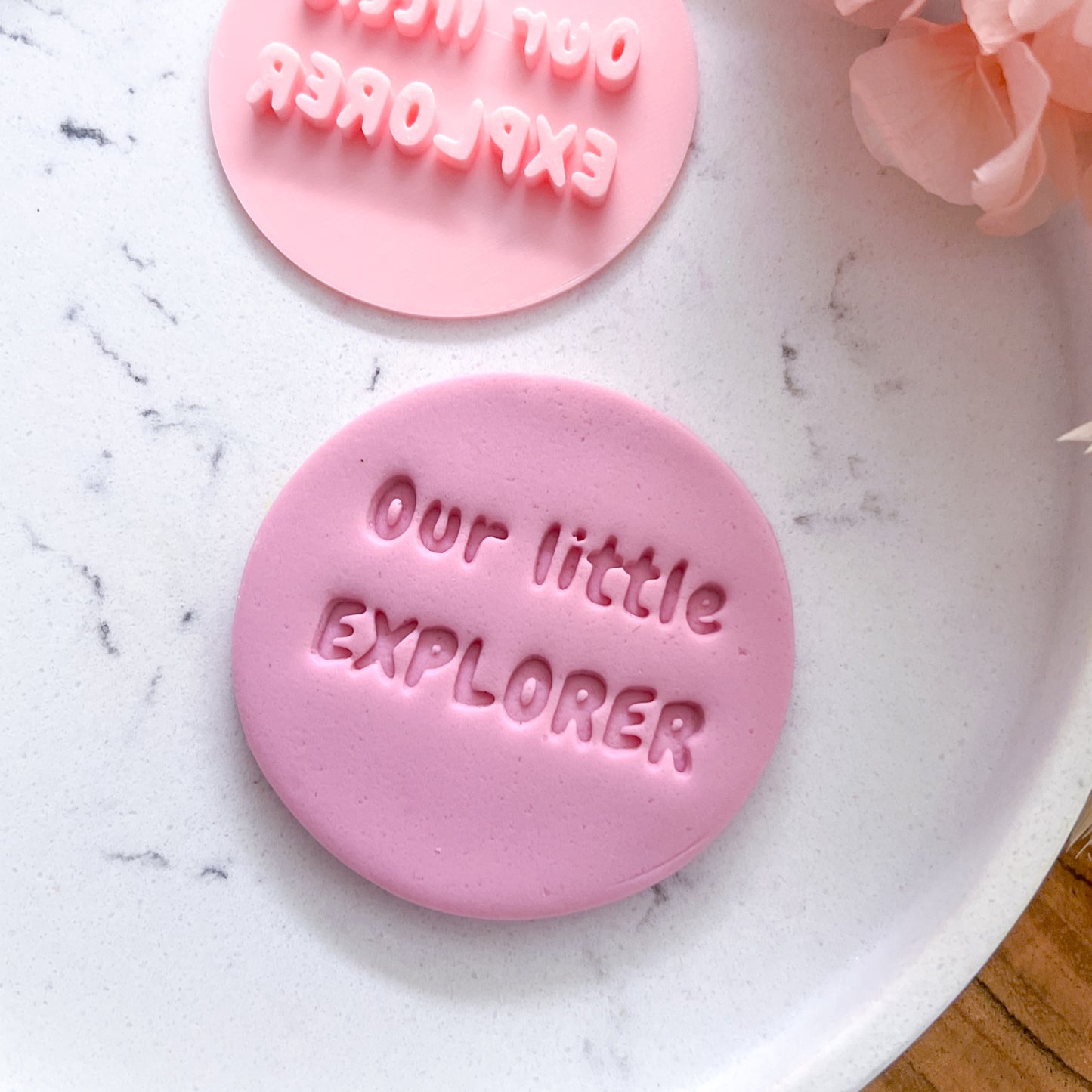 "Our Little Explorer" Fondant Stamp