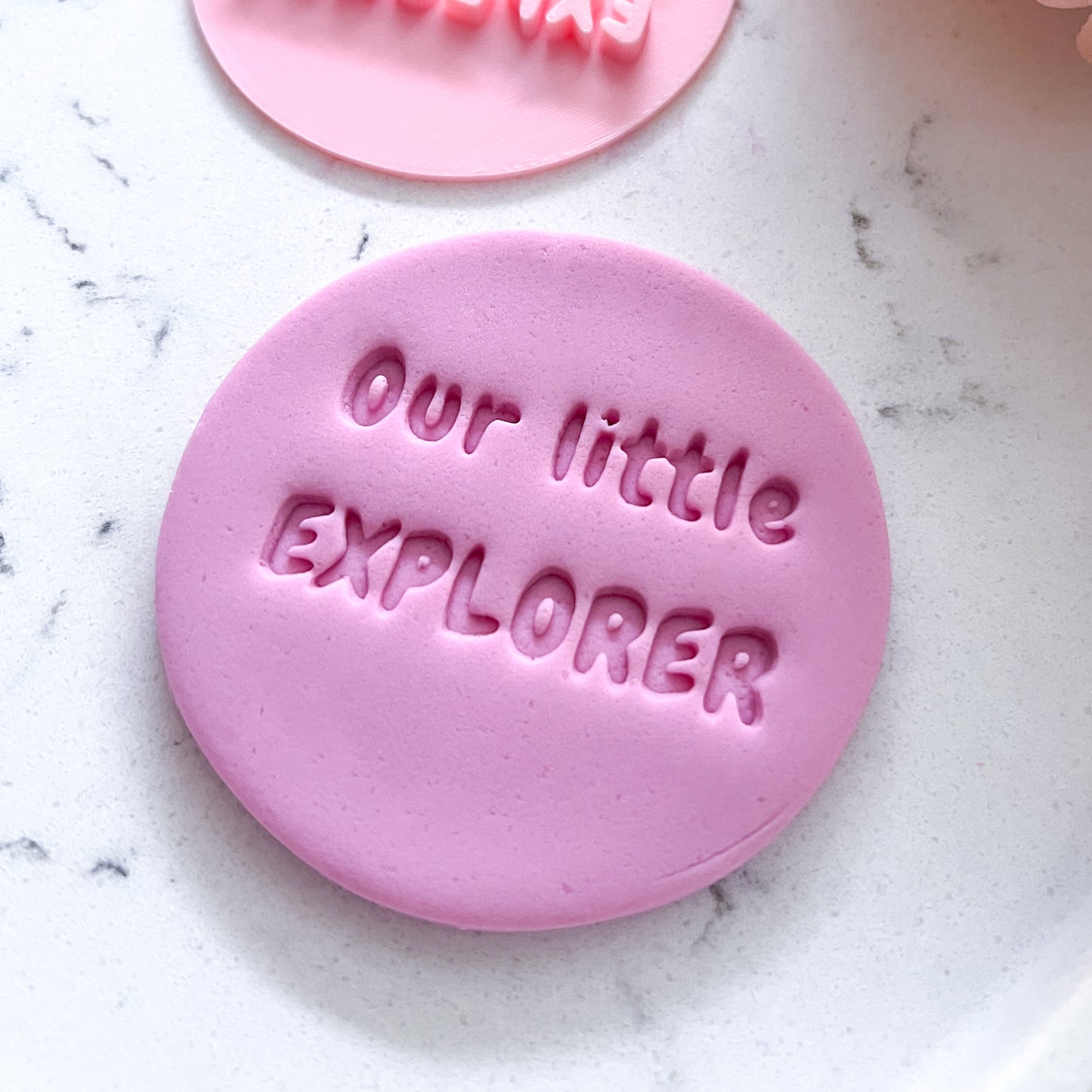 "Our Little Explorer" Fondant Stamp