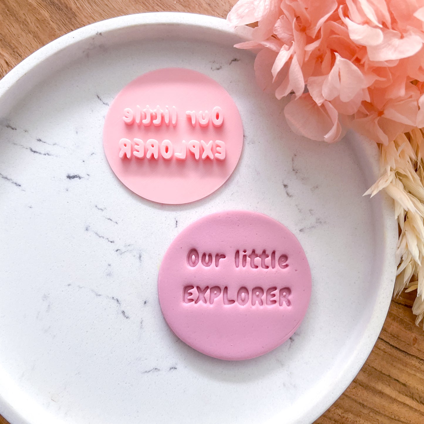 "Our Little Explorer" Fondant Stamp