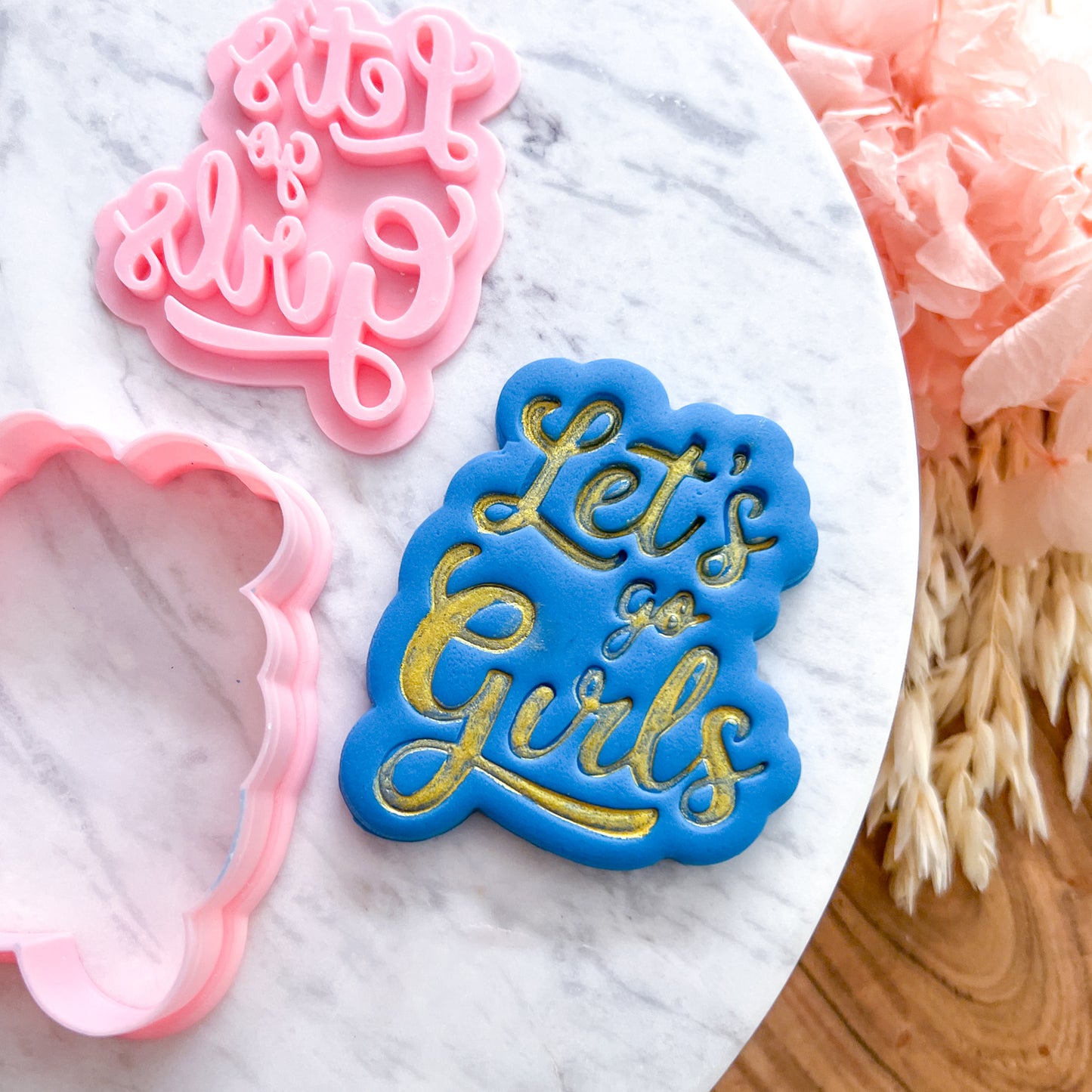 "Let's Go Girls" - Cookie Cutter & Stamp Set