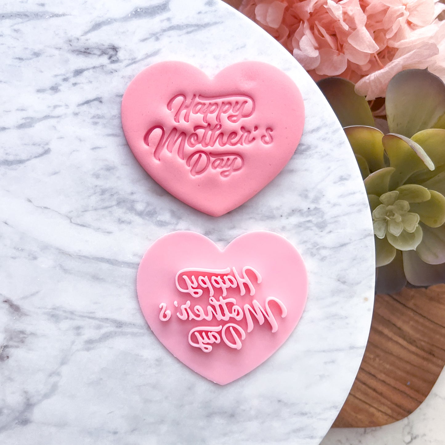 "Happy Mothers Day #3" Fondant Stamp