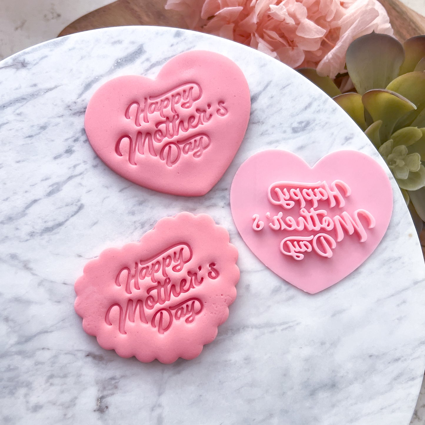 "Happy Mothers Day #3" Fondant Stamp