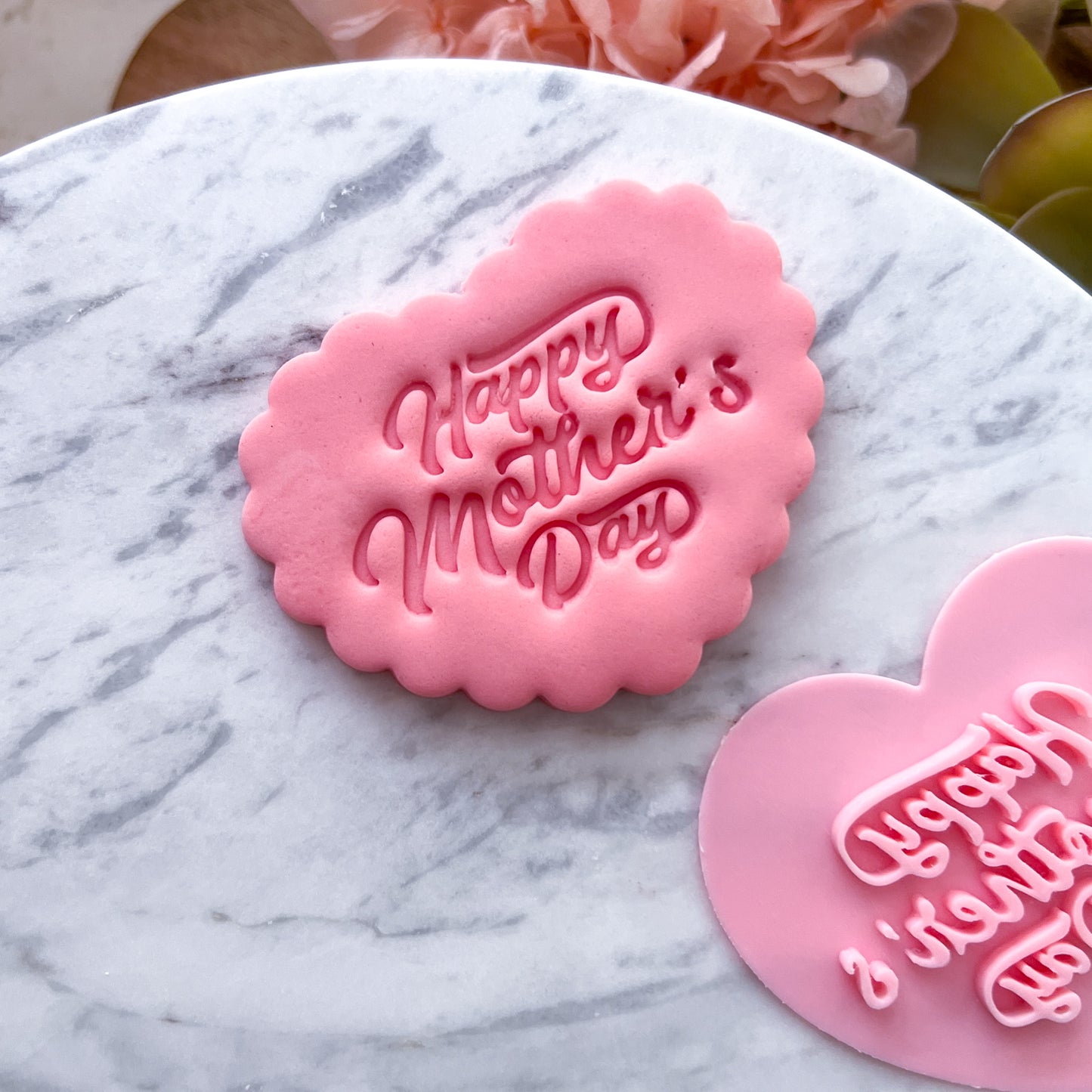 "Happy Mothers Day #3" Fondant Stamp