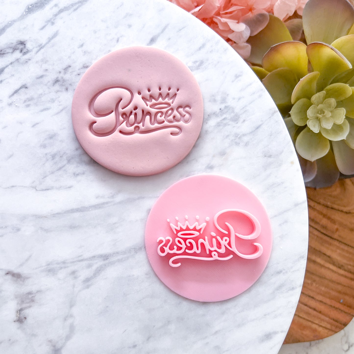 "Princess with crown" Fondant Stamp