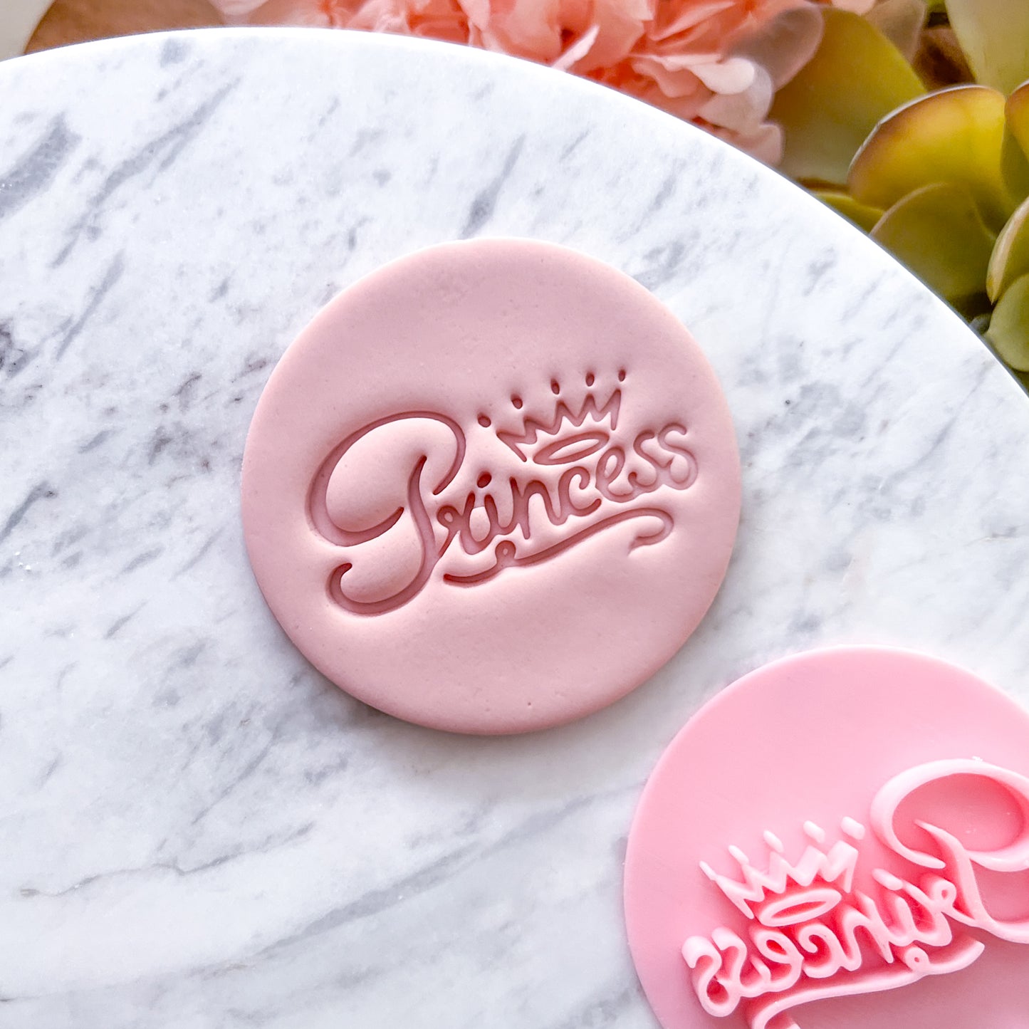 "Princess with crown" Fondant Stamp