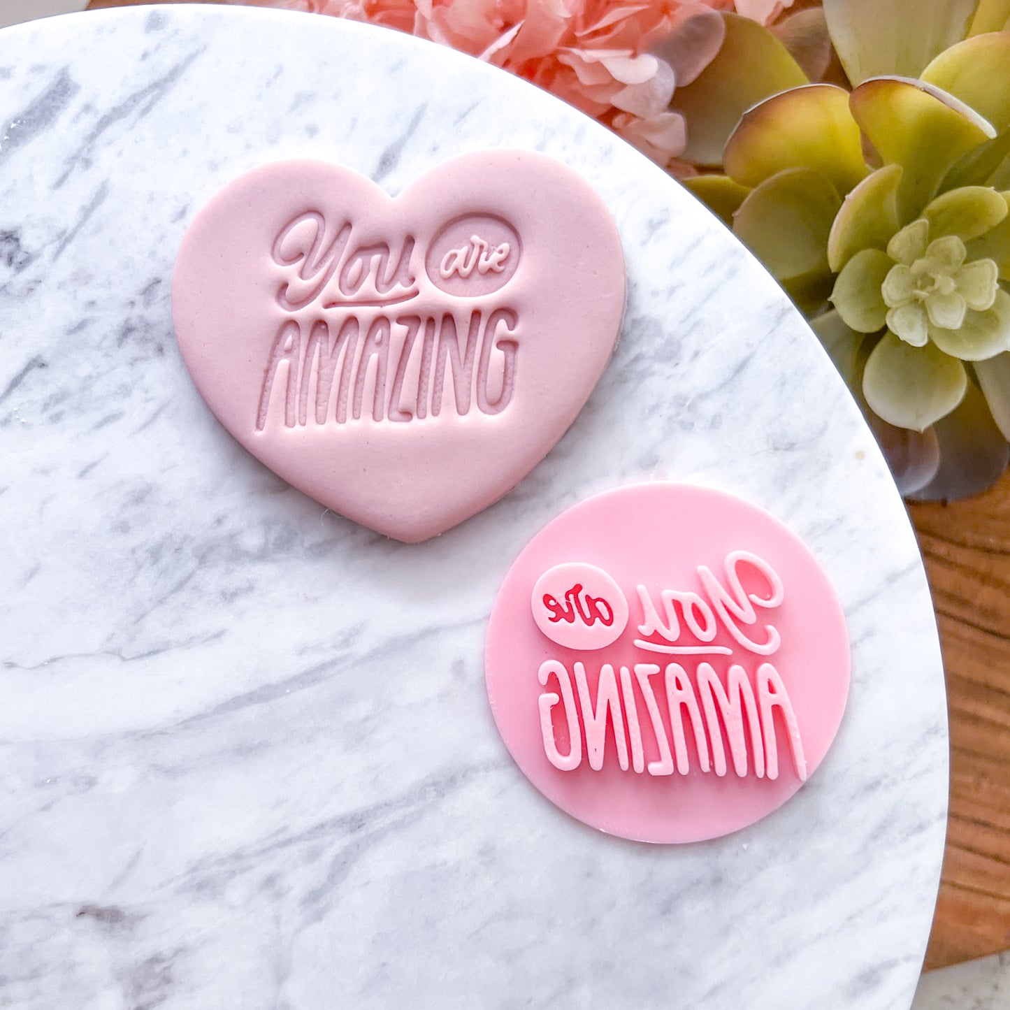 "You Are Amazing" Fondant Stamp