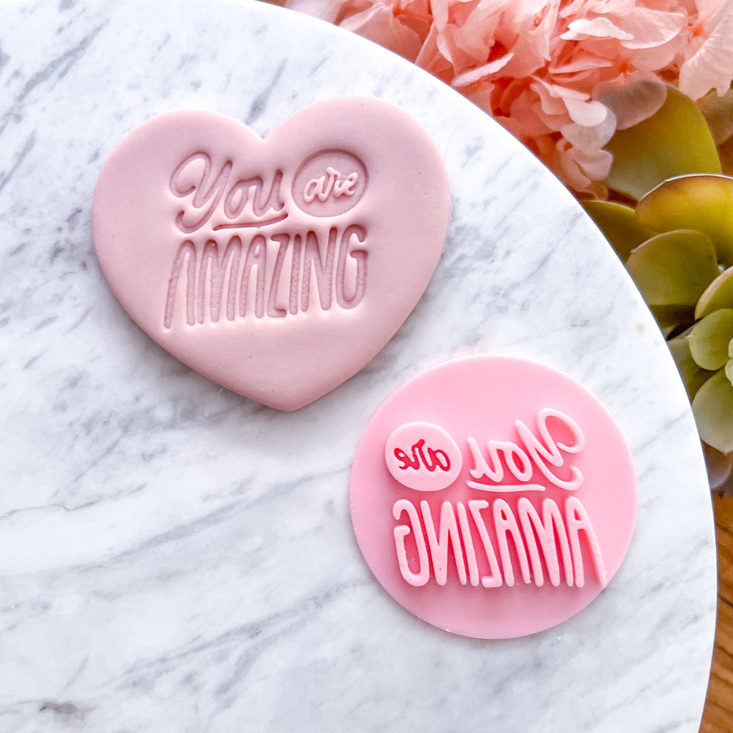 "You Are Amazing" Fondant Stamp