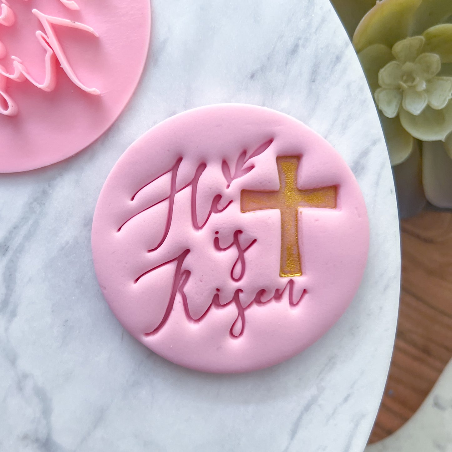 "He Is Risen" Fondant Stamp