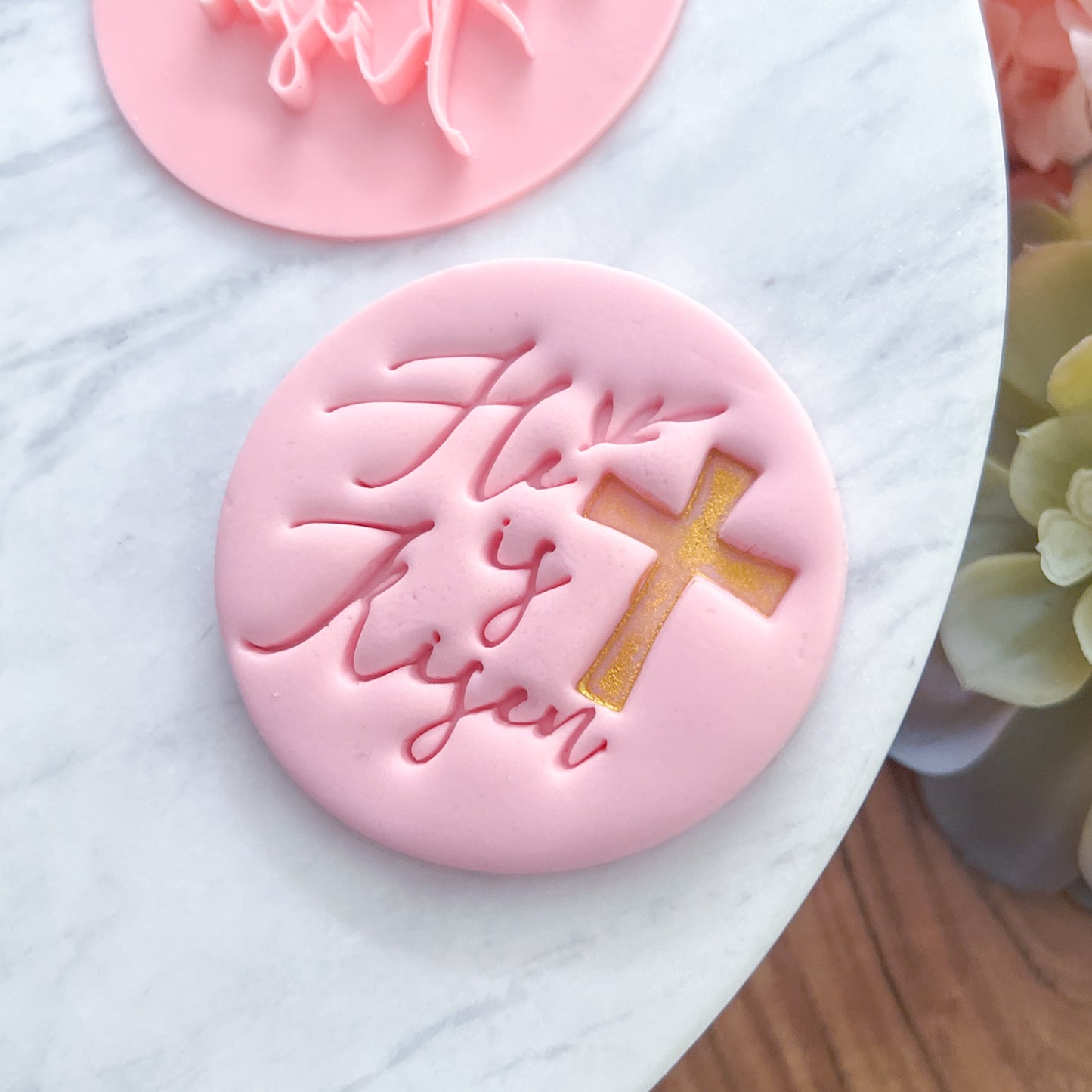"He Is Risen" Fondant Stamp