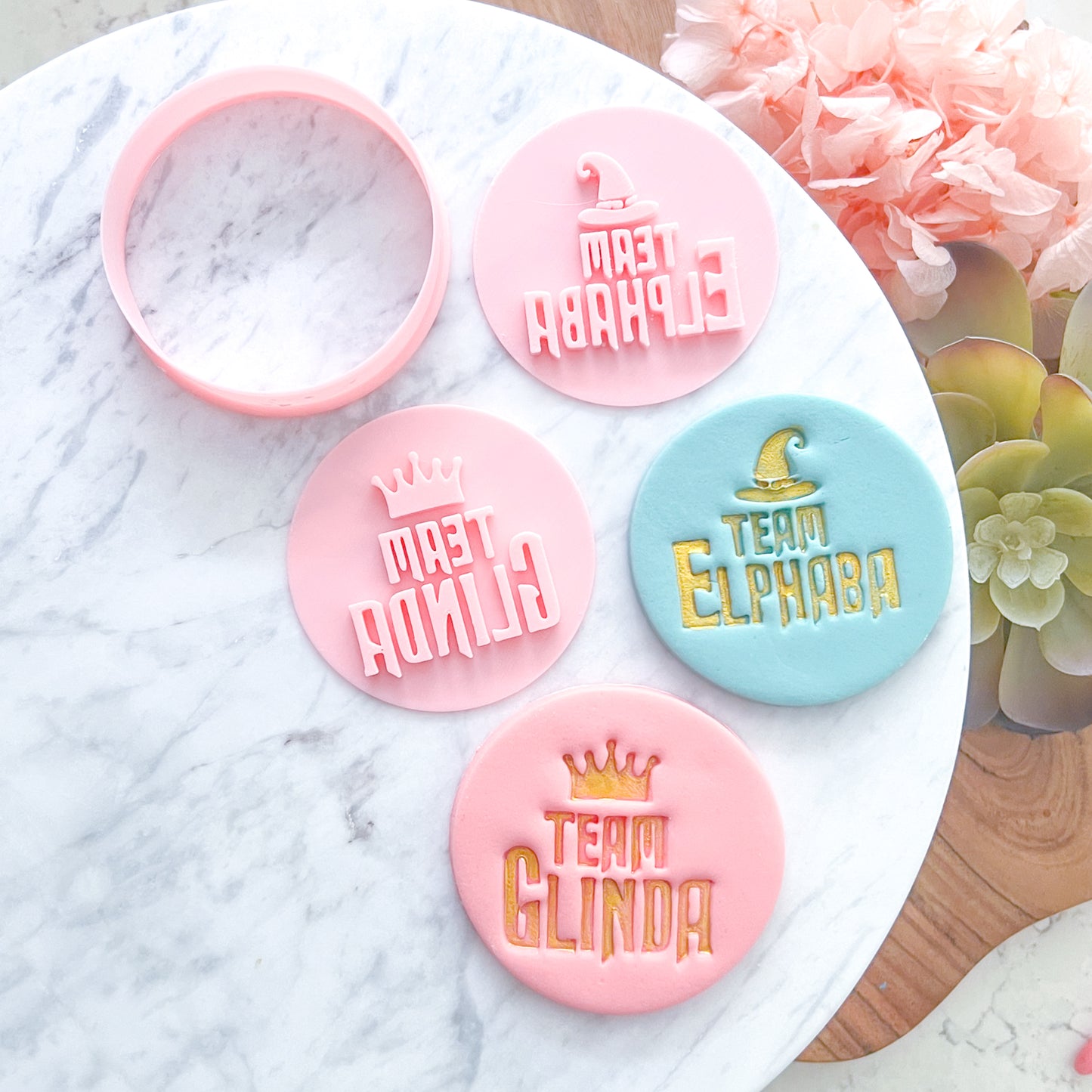 "Team Glinda" Fondant Stamp