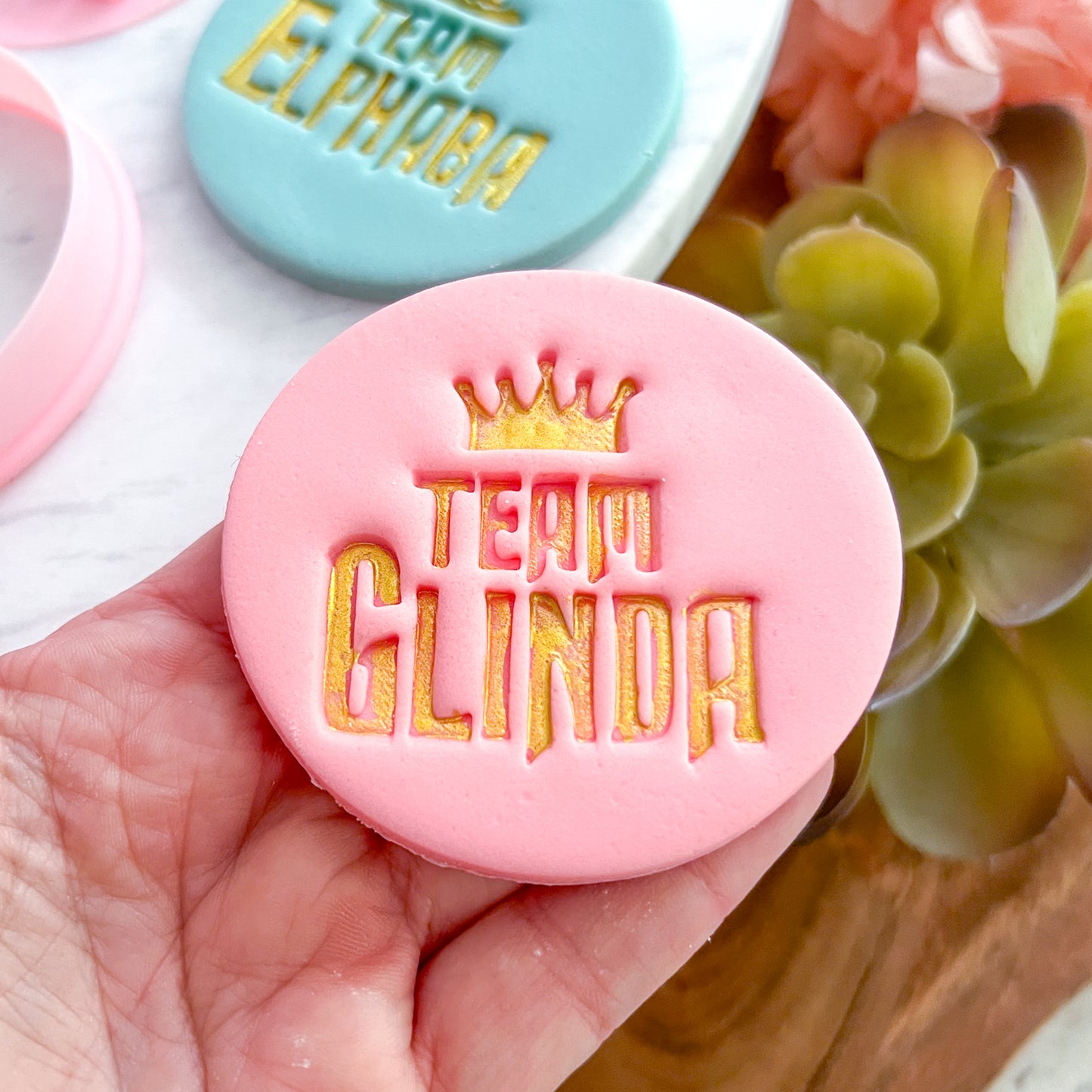 "Team Glinda" Fondant Stamp