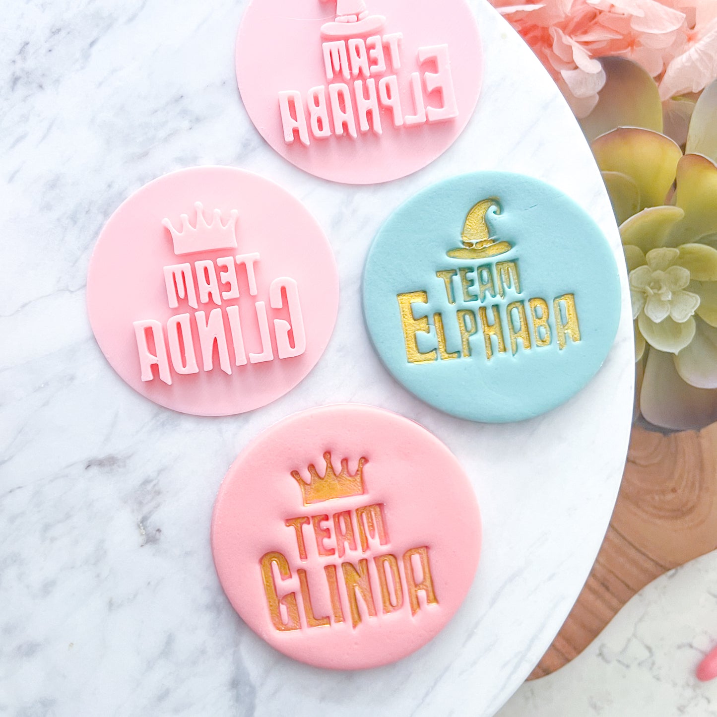 "Team Glinda" Fondant Stamp