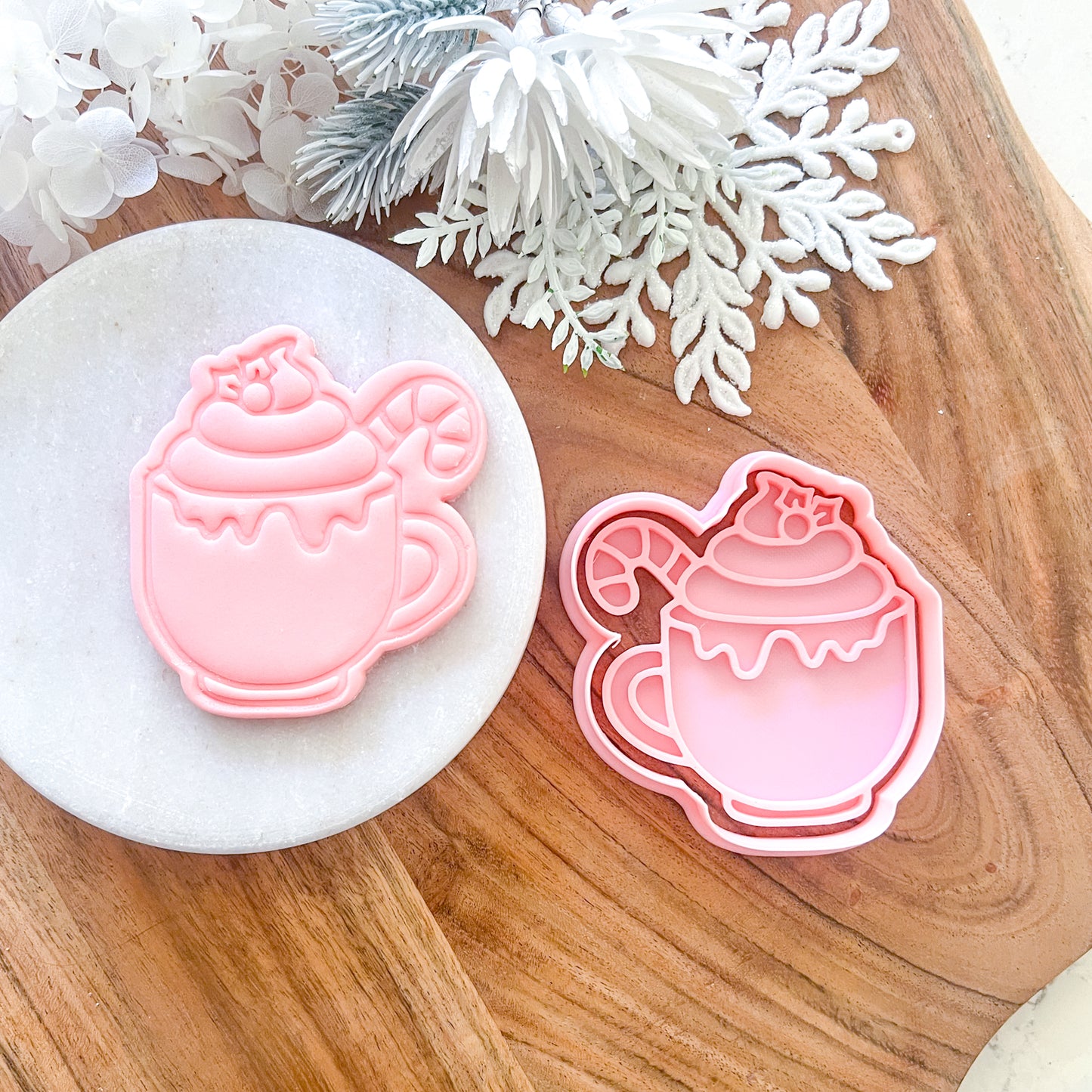 "Hot Cocoa" Cookie Cutter & Stamp