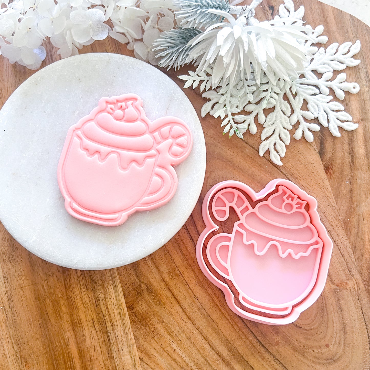 "Hot Cocoa" Cookie Cutter & Stamp