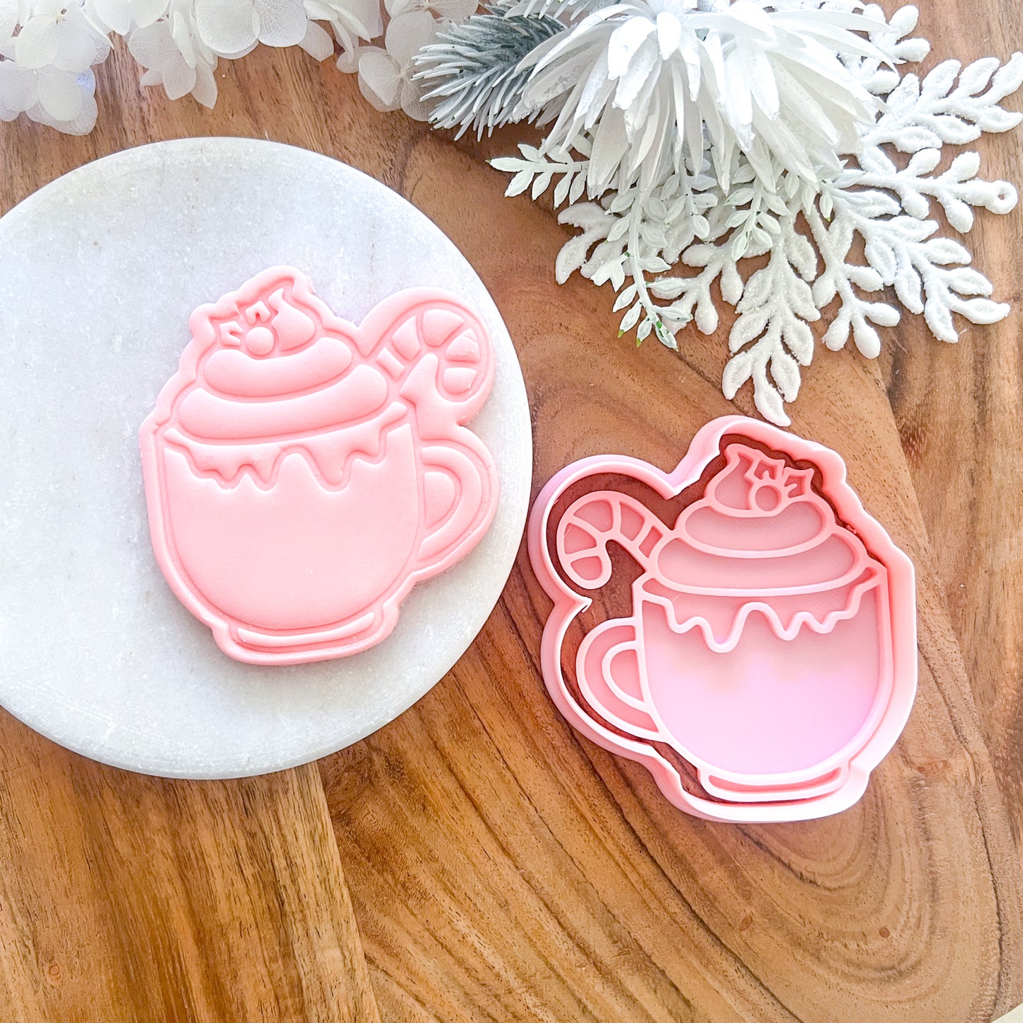 "Hot Cocoa" Cookie Cutter & Stamp