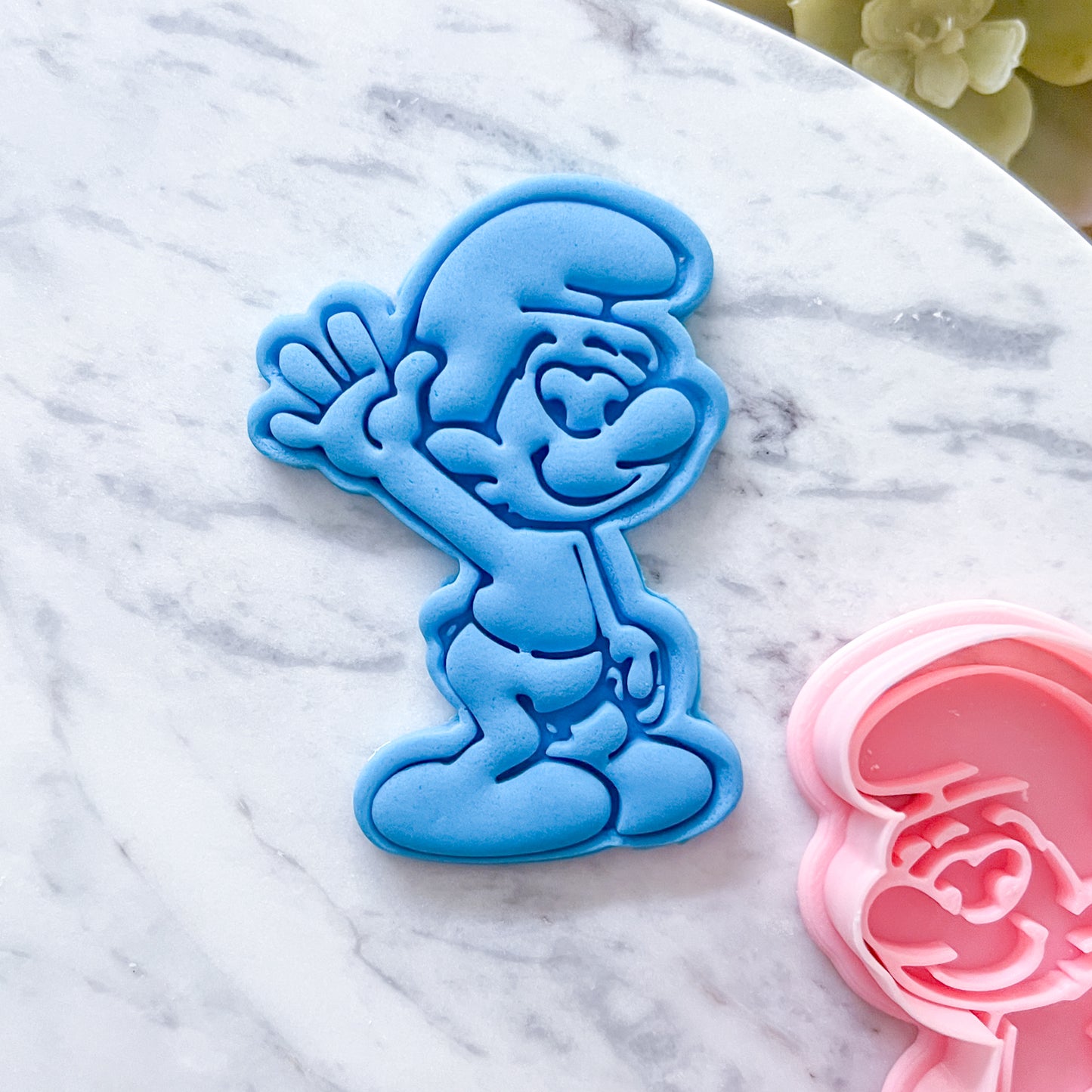 "Smurf" Cookie Cutter & Stamp