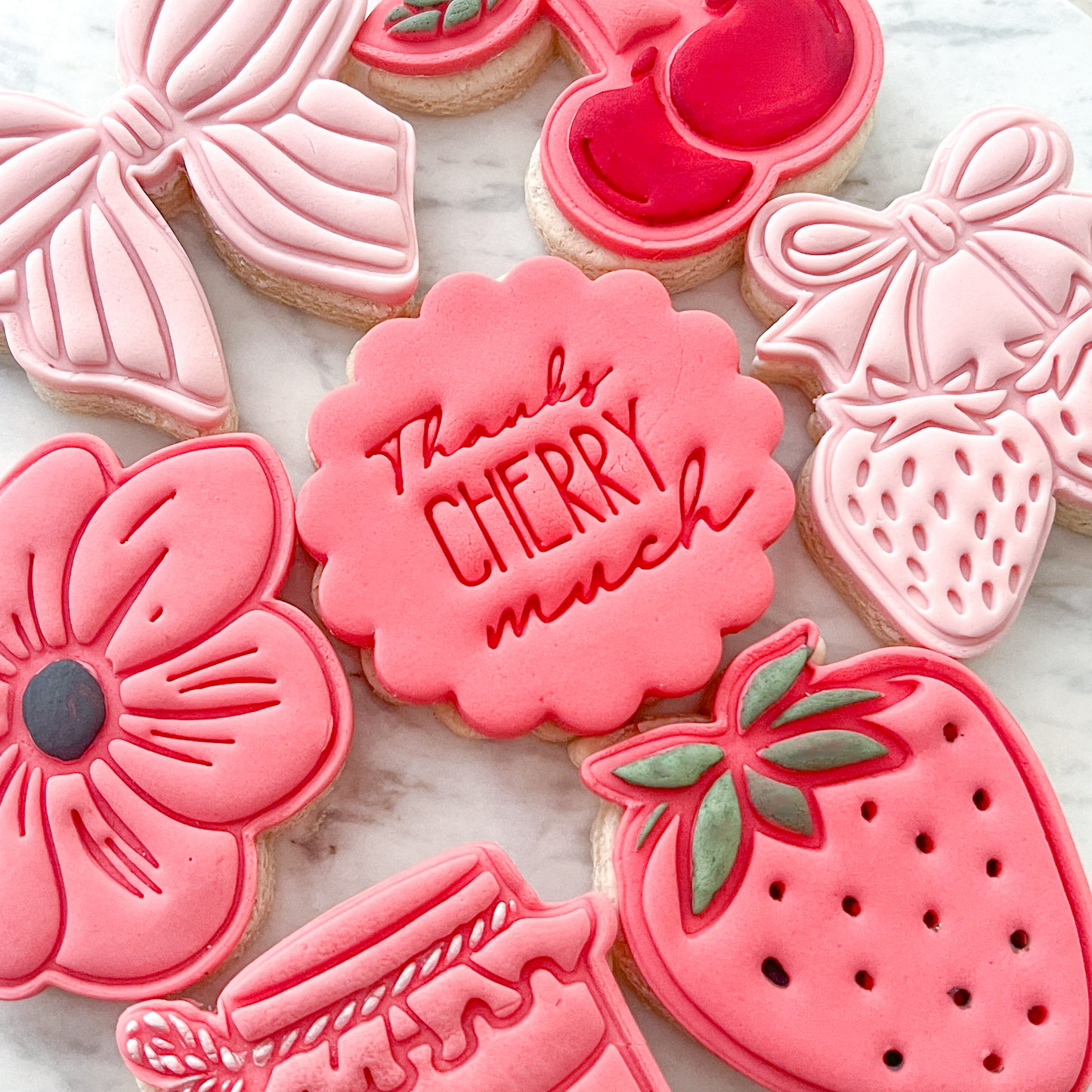 "Strawberry Bunch" Cookie Cutter & Stamp