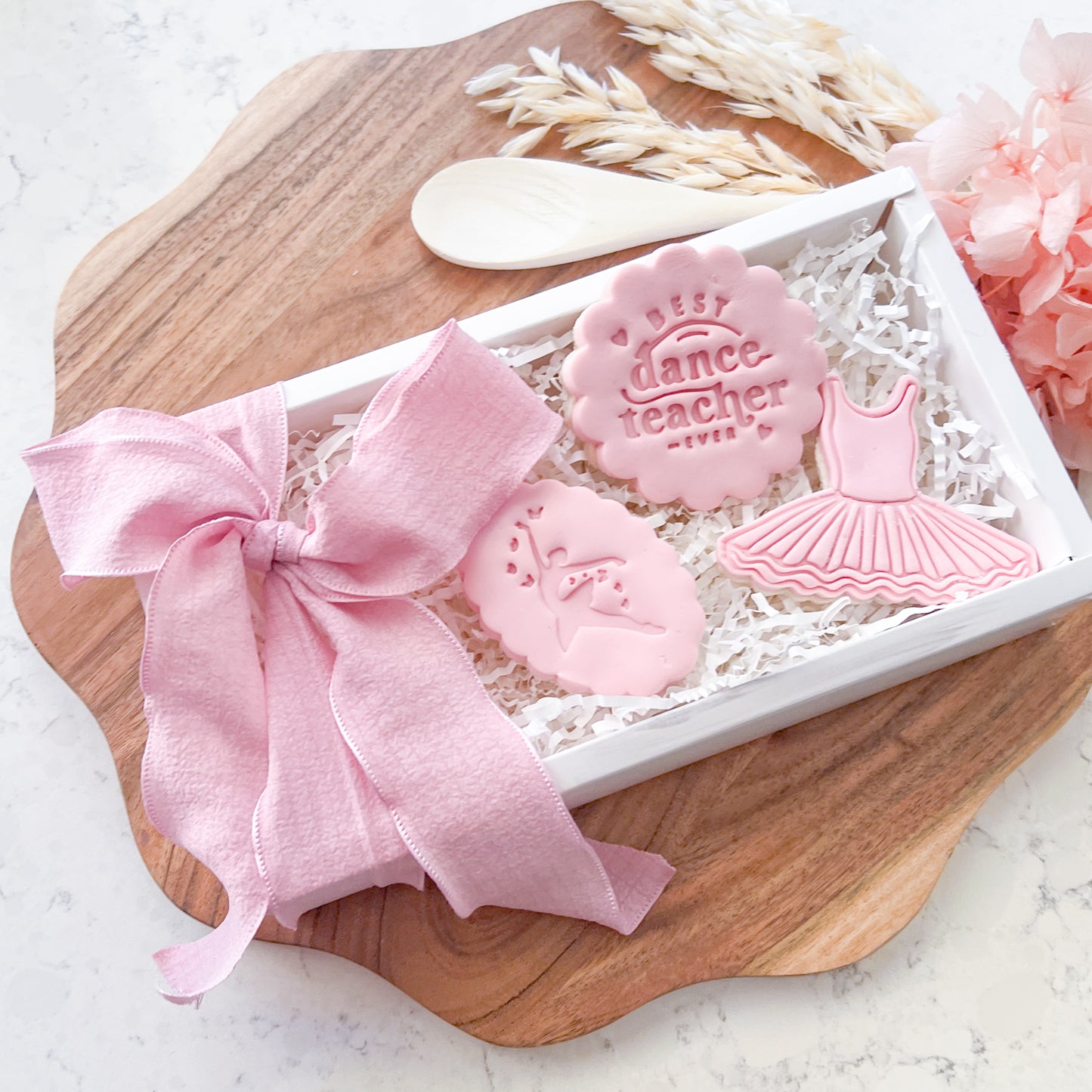 "Best Dance Teacher Ever" Fondant Stamp