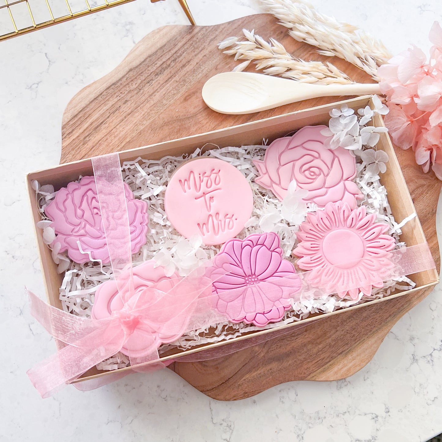 "Miss to Mrs" Fondant Stamp