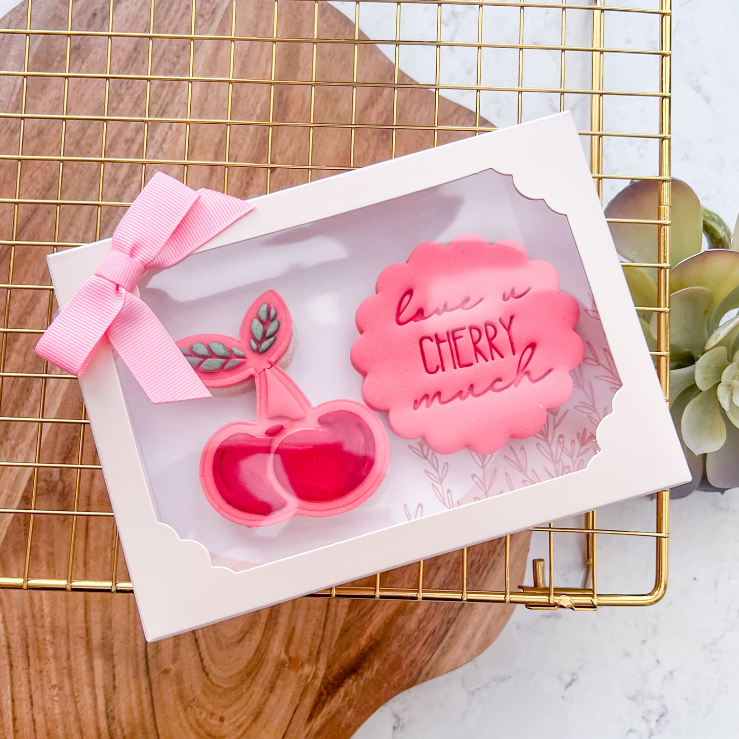 "Cherry Bunch" Cookie Cutter & Stamp