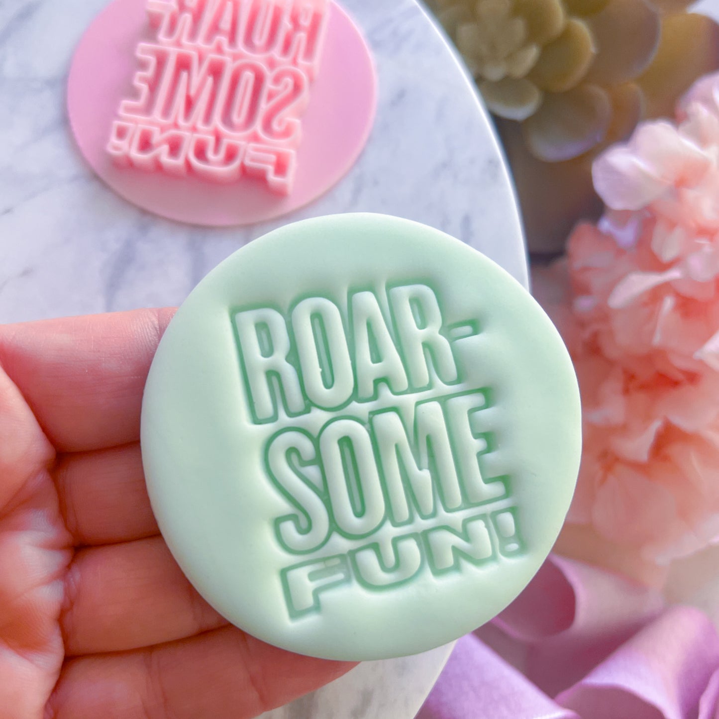 "Roar-some Birthday" - Fondant Stamp