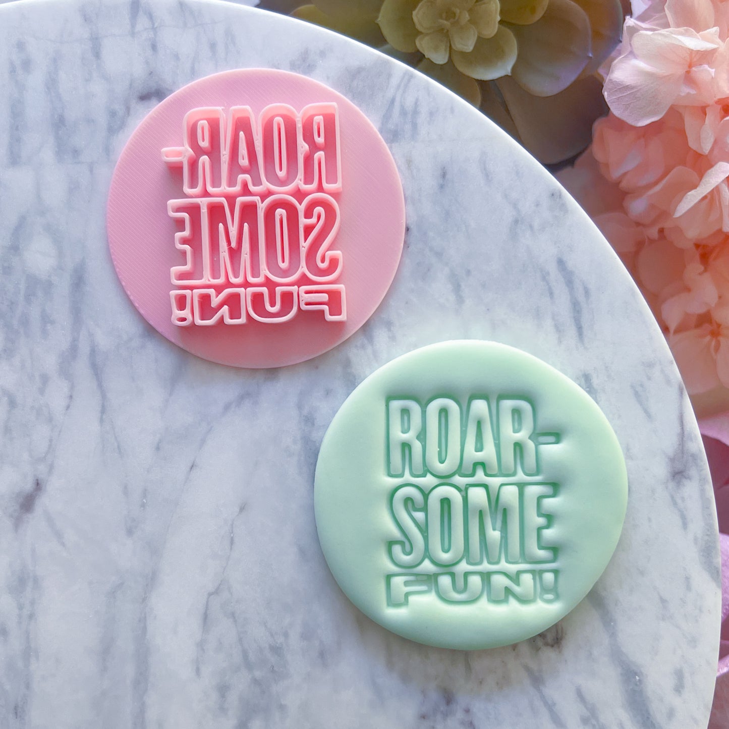 "Roar-some Birthday" - Fondant Stamp