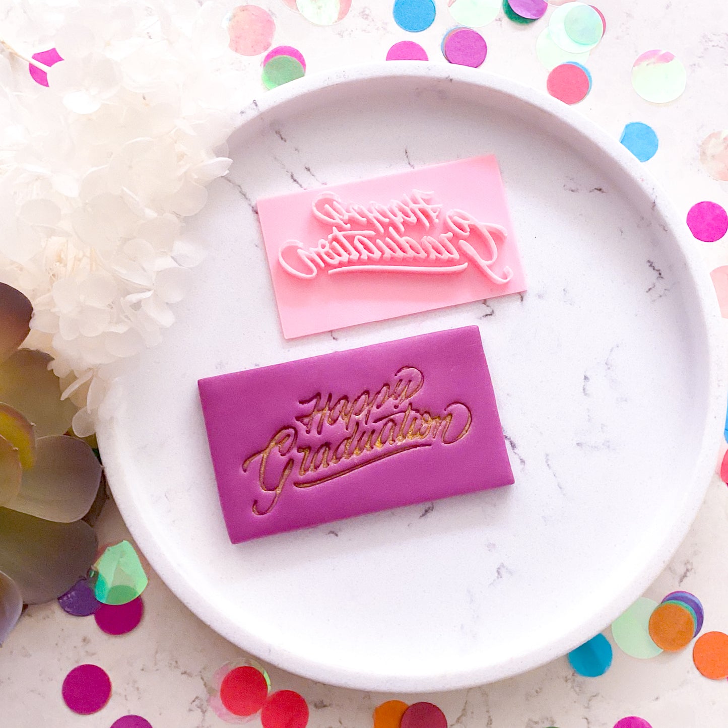 "Happy Graduation" - Fondant Stamp