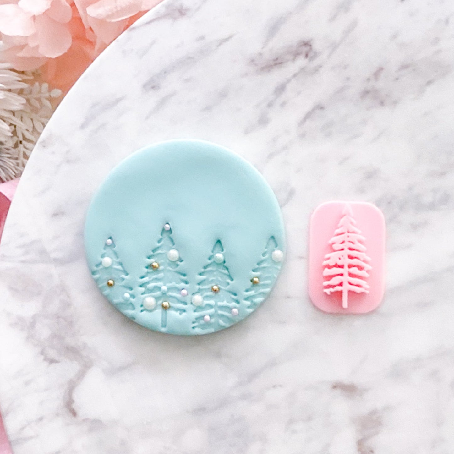 Fir Tree - Fondant Stamp