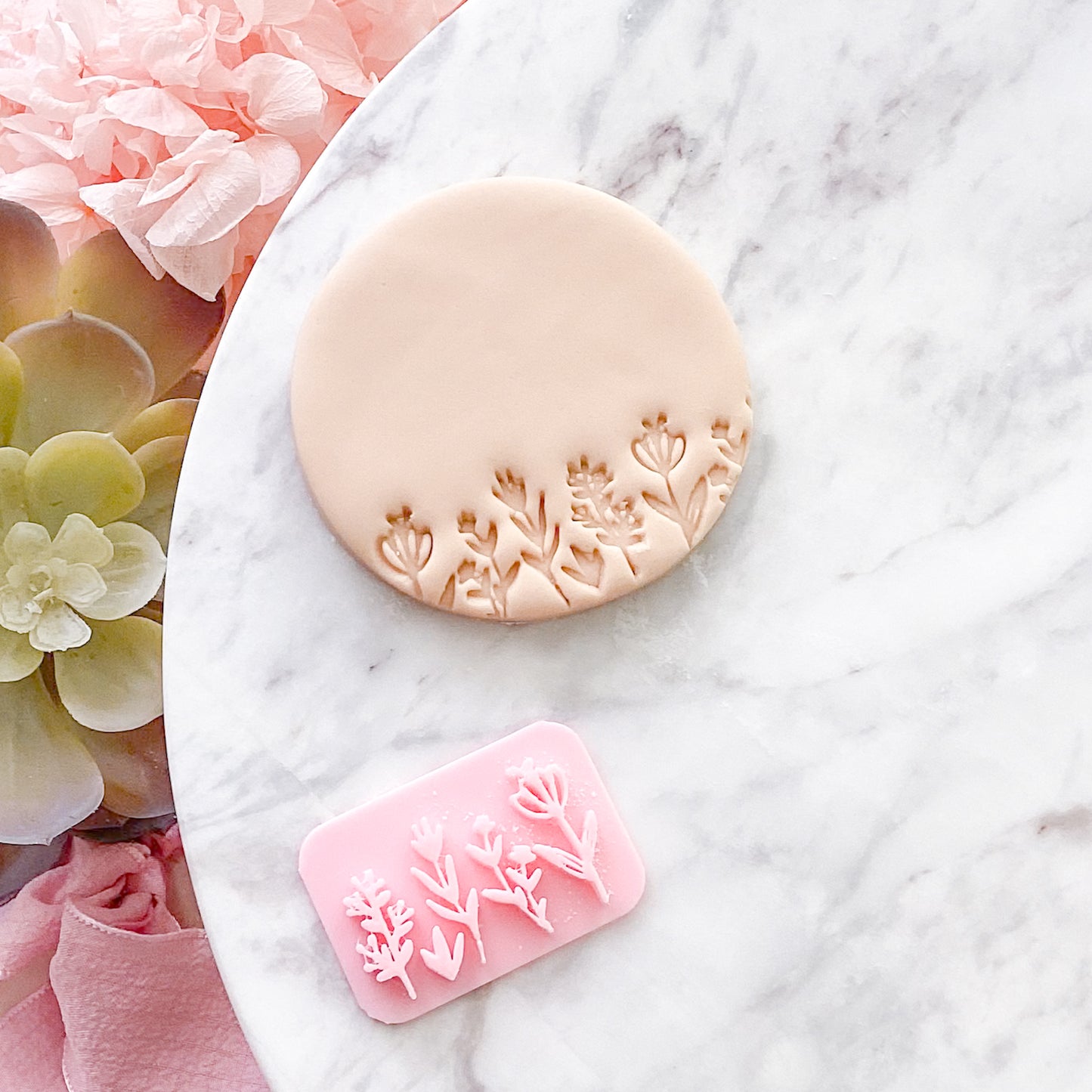 Wildflowers - Fondant Stamp