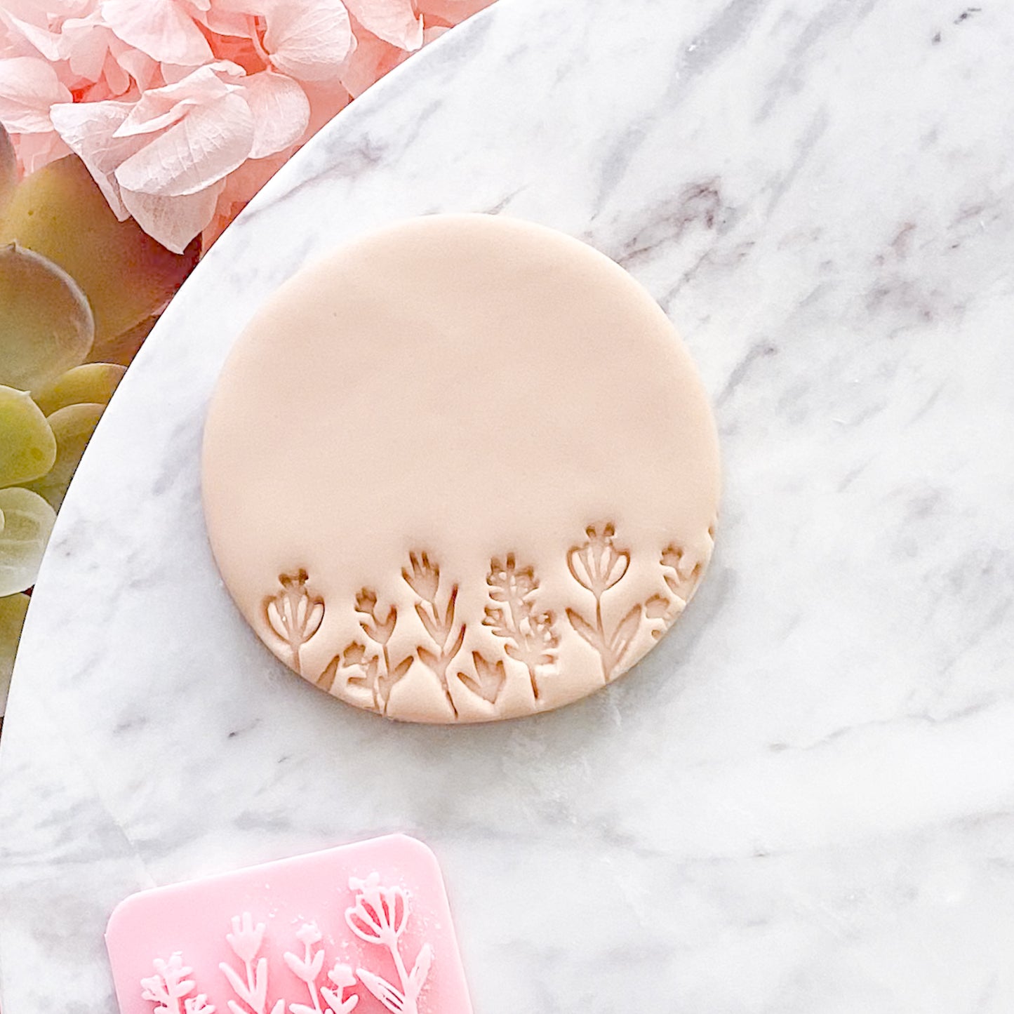 Wildflowers - Fondant Stamp