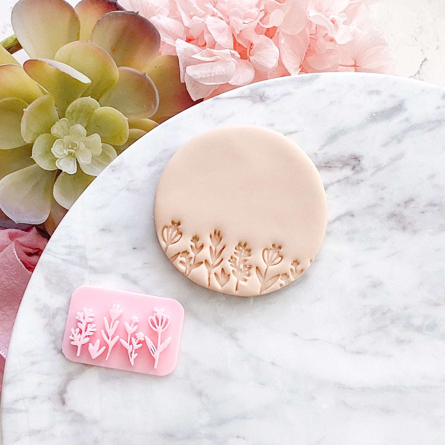 Wildflowers - Fondant Stamp
