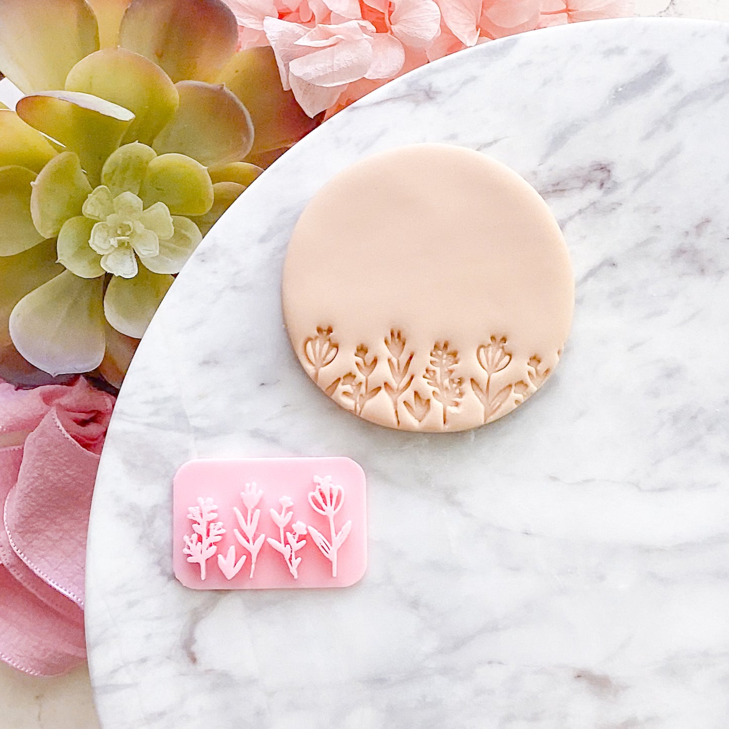Wildflowers - Fondant Stamp