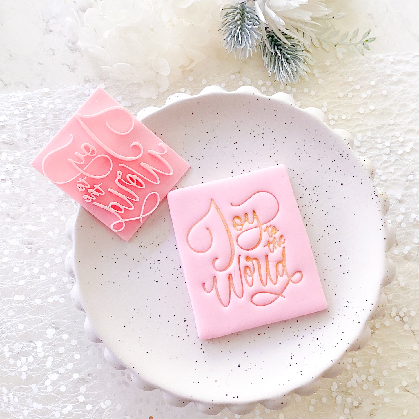 Joy to the World Fondant Stamp