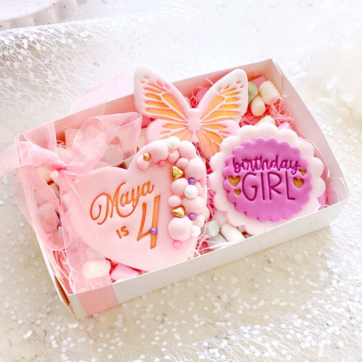 Birthday Girl Fondant Stamp