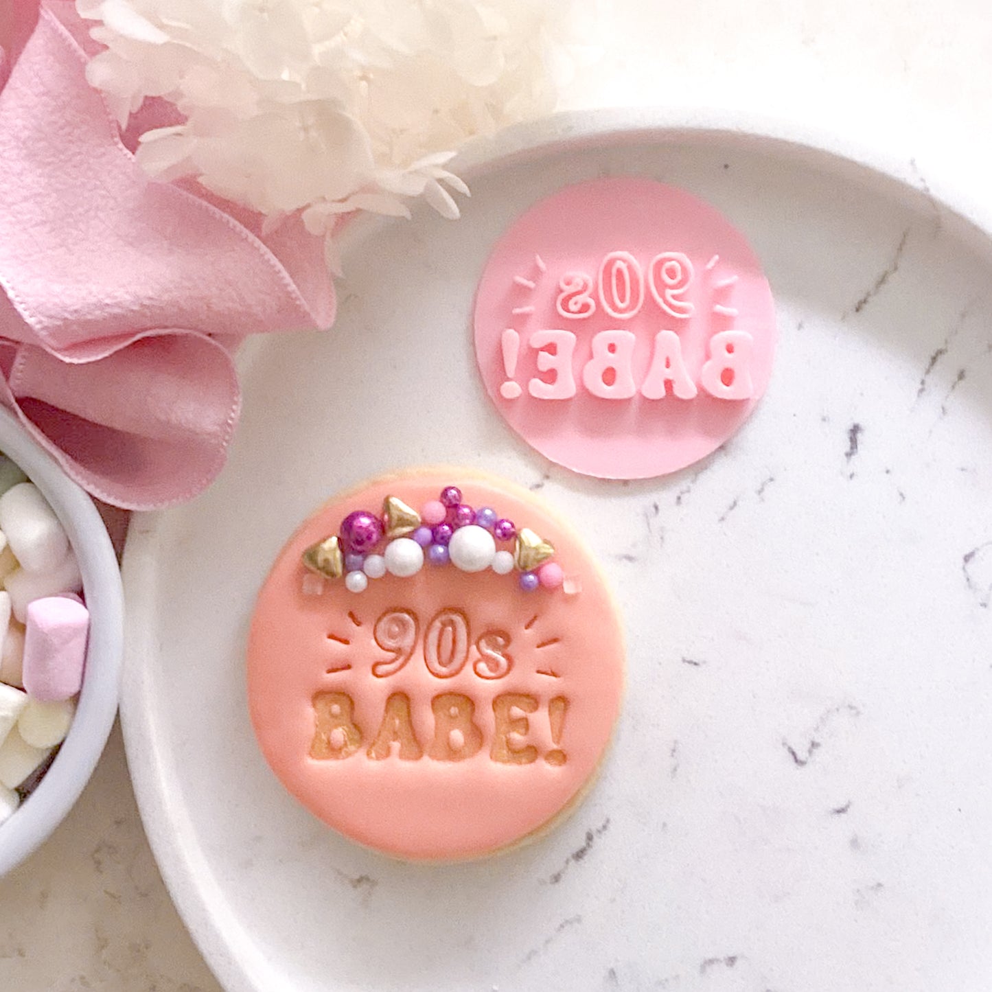 90's Babe - Fondant Stamp