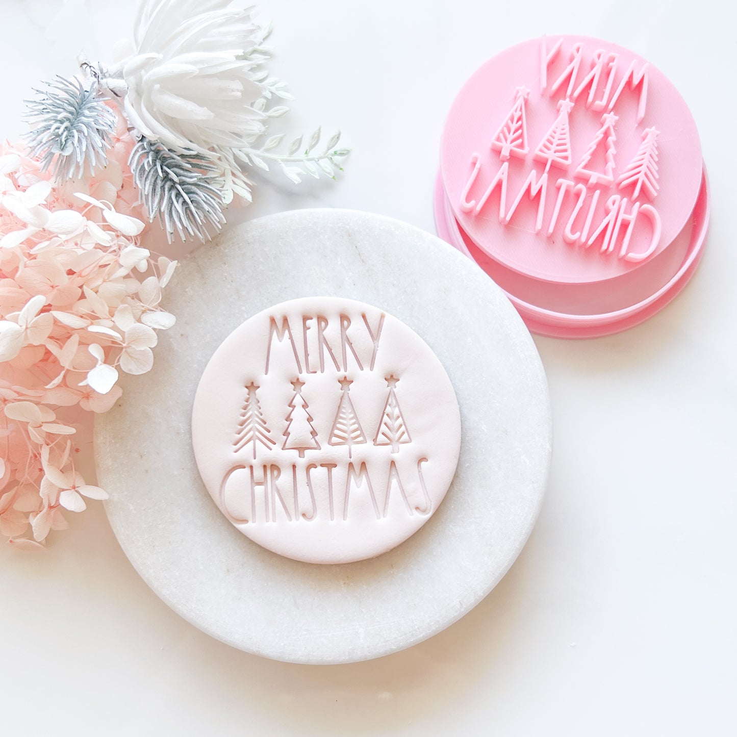 "Merry Christmas #1" Cookie Cutter & Stamp LAST ONE!