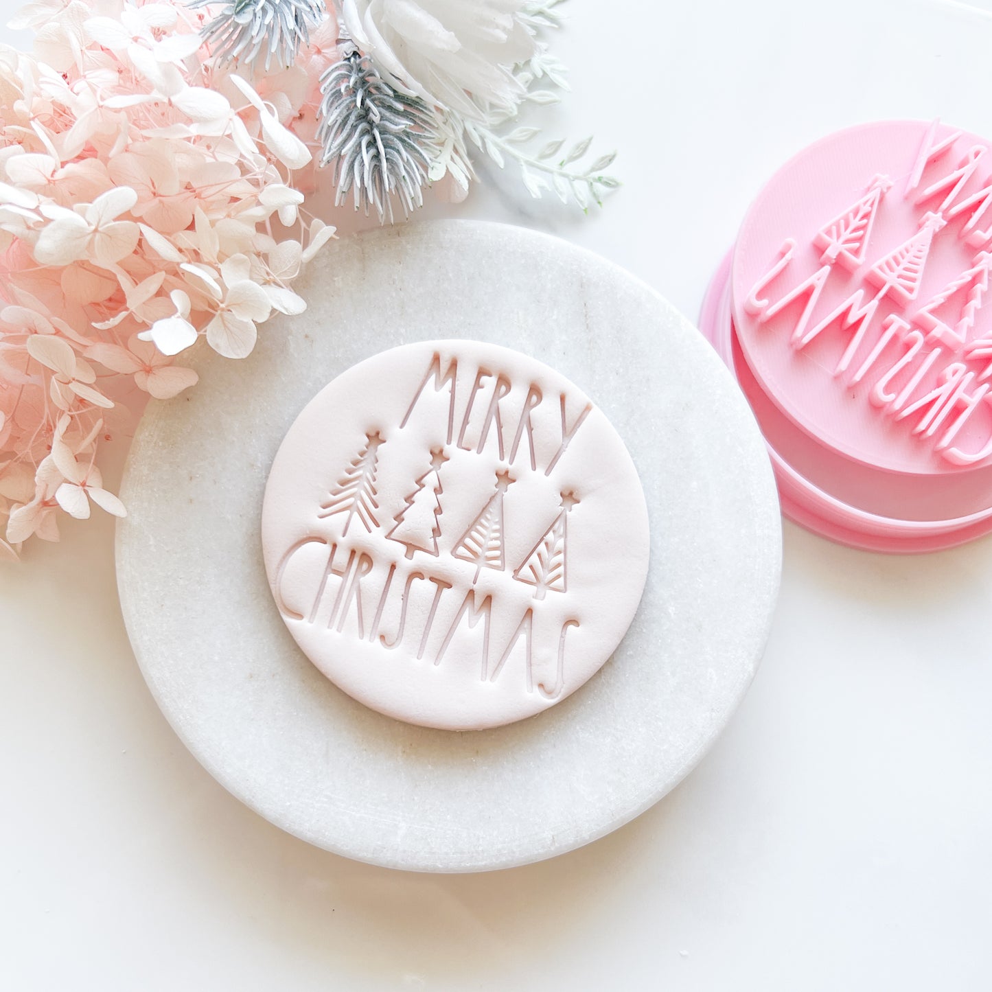"Merry Christmas #1" Cookie Cutter & Stamp LAST ONE!