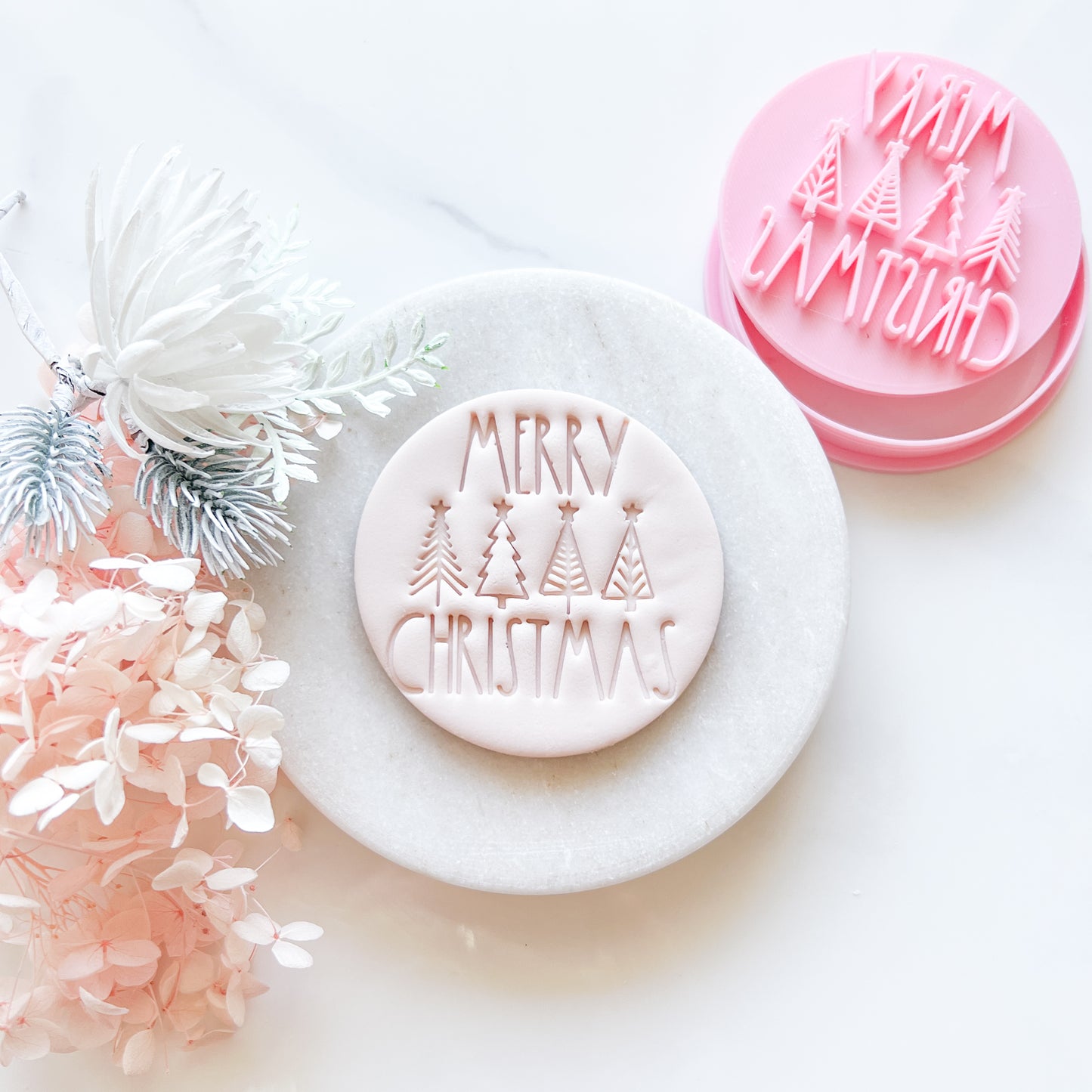 "Merry Christmas #1" Cookie Cutter & Stamp LAST ONE!
