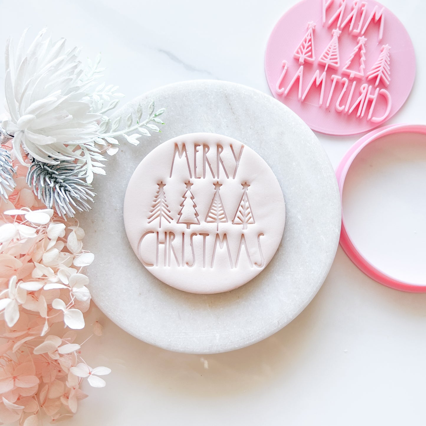 "Merry Christmas #1" Cookie Cutter & Stamp LAST ONE!