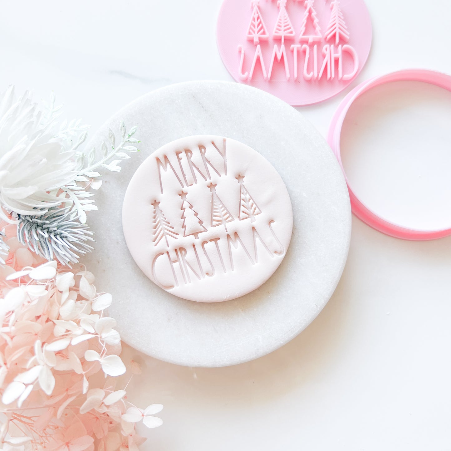 "Merry Christmas #1" Cookie Cutter & Stamp LAST ONE!