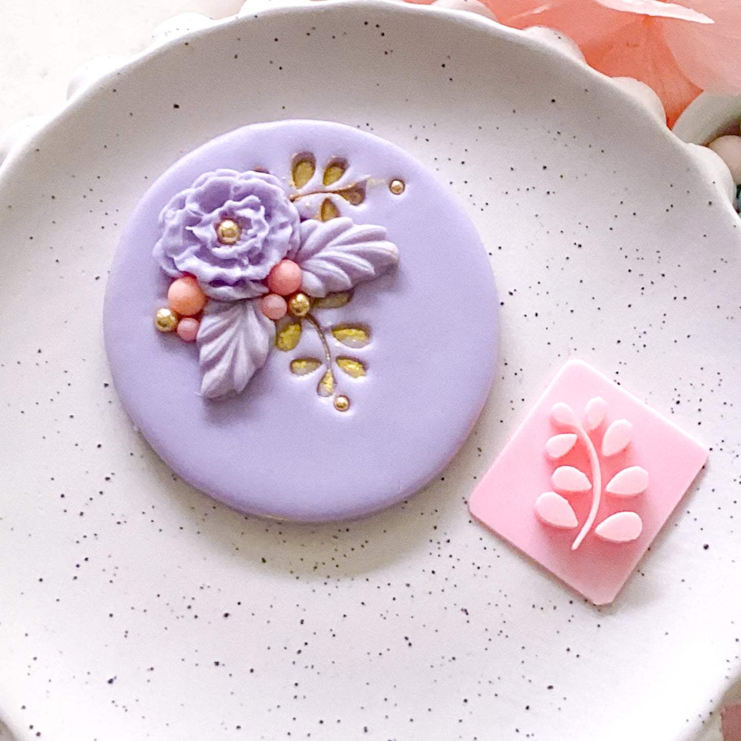 Leaf #4 - Fondant Stamp