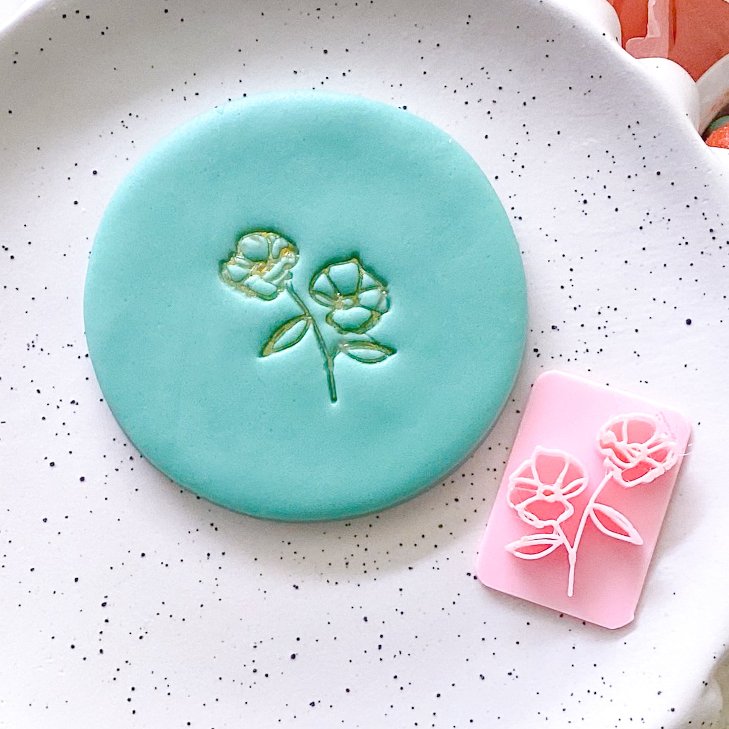 Two Flower - Fondant Stamp