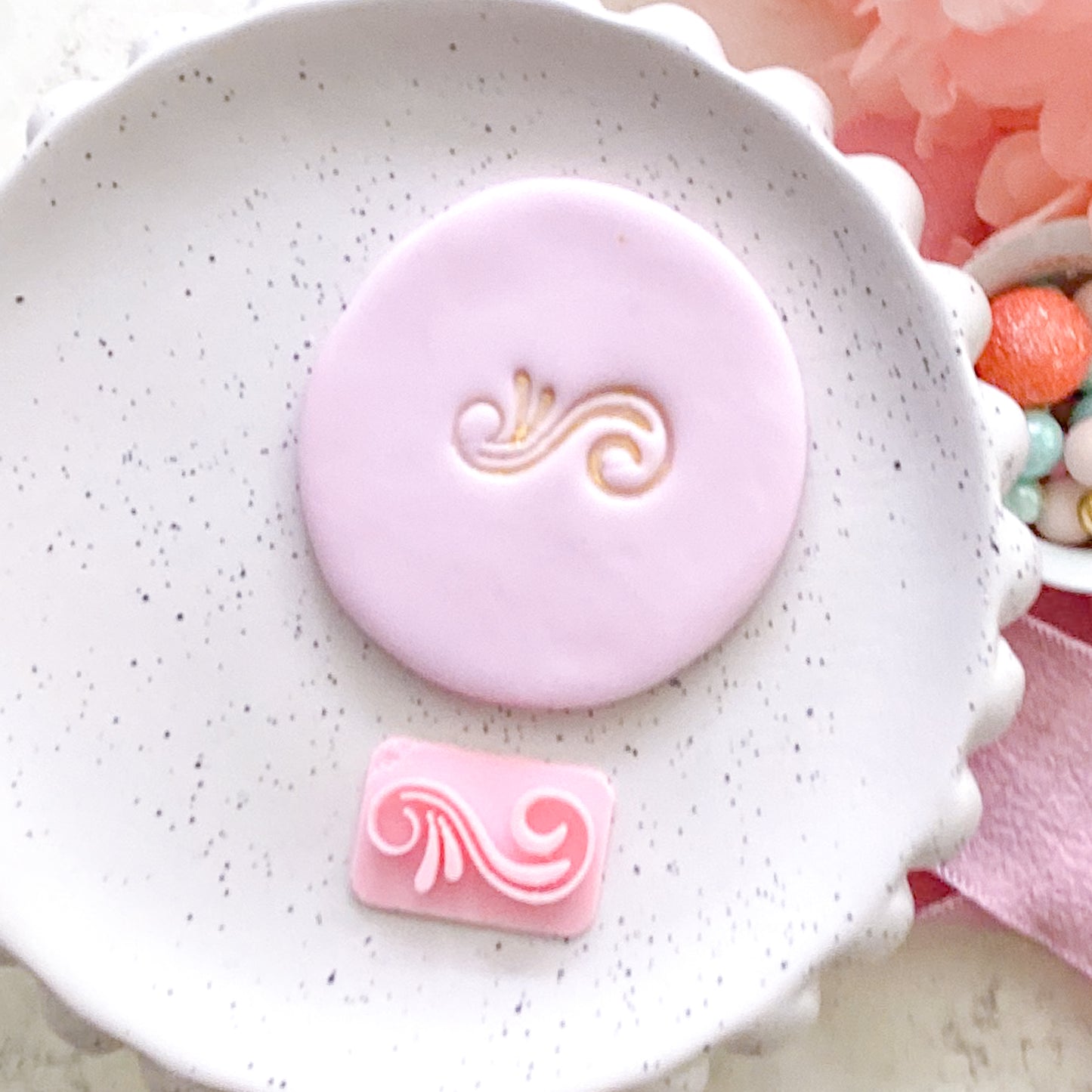Flourish #2 - Fondant Stamp