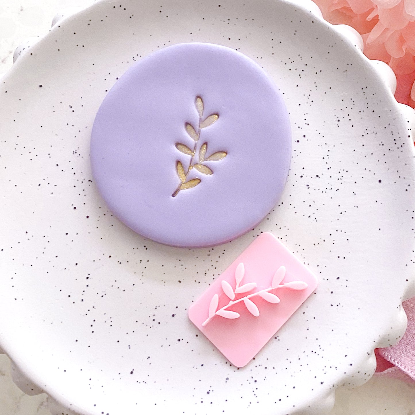 Leaf #6 - Fondant Stamp