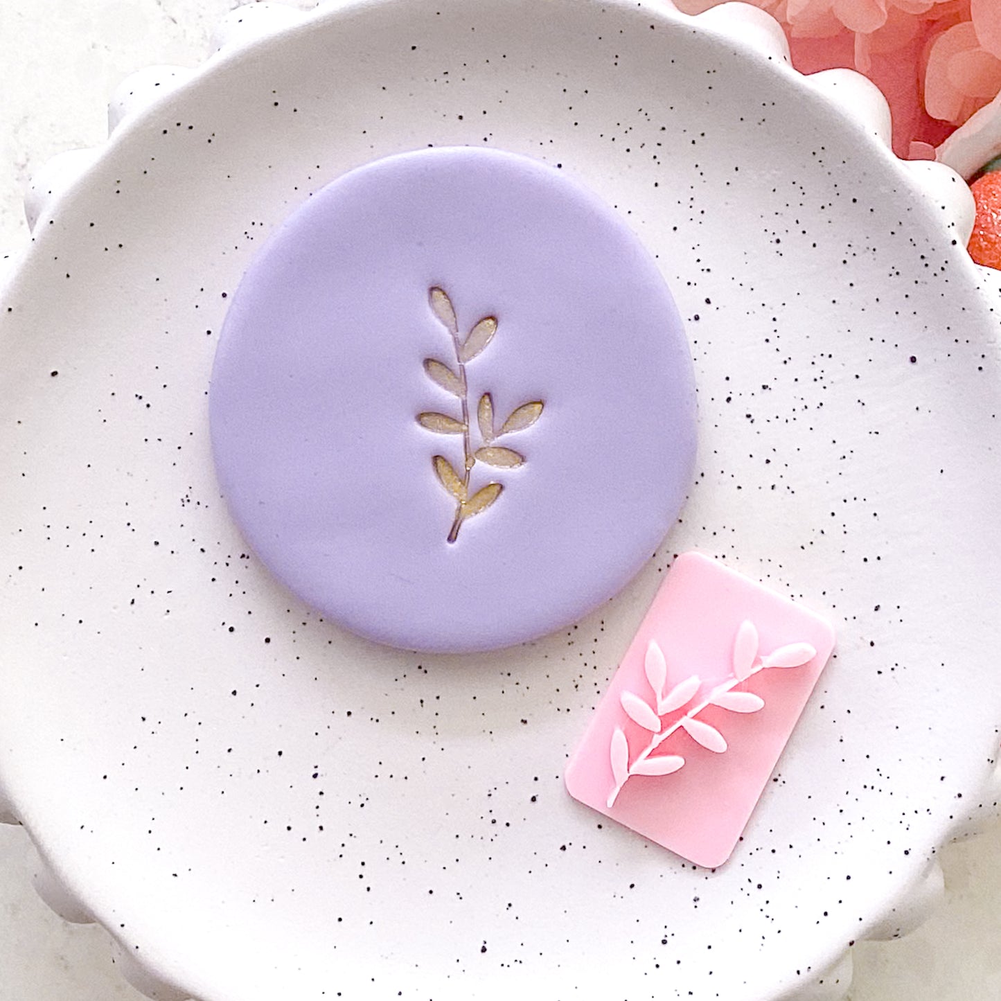 Leaf #6 - Fondant Stamp