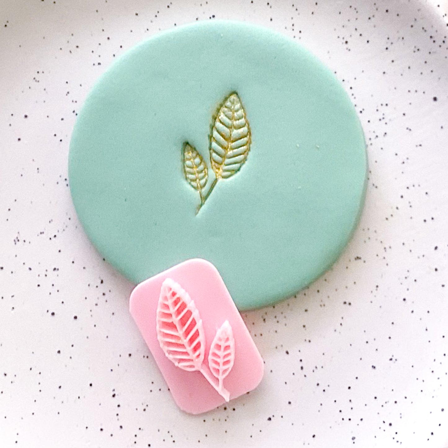 Leaf #5 - Fondant Stamp