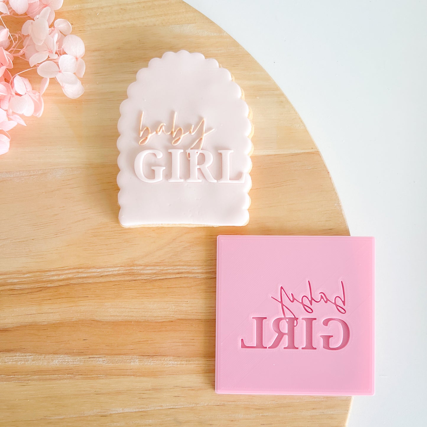 "Baby Girl" - Embossing Stamp