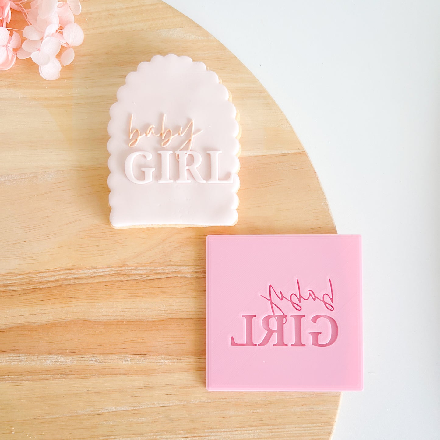 "Baby Girl" - Embossing Stamp
